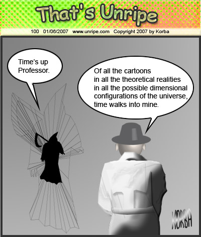 cartoon 100, time’s up